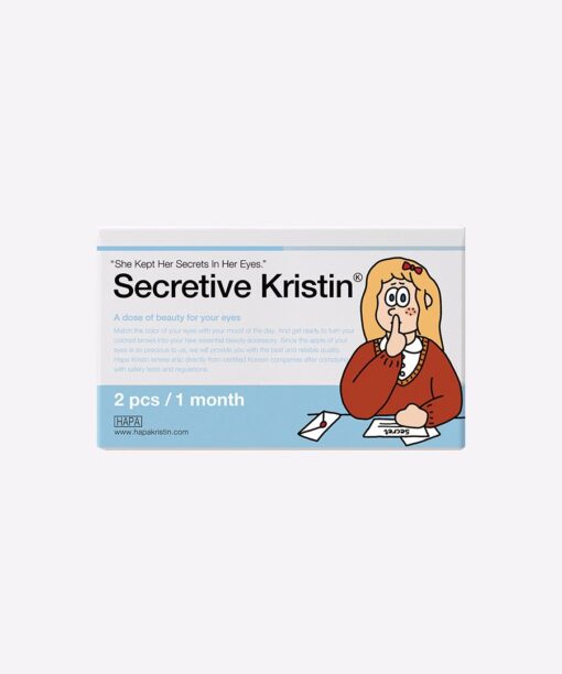 하파크리스틴 Hapa Secretive Kristin 1개월용 컬러렌즈 Olive (2개들이)